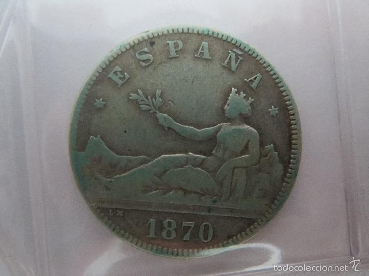 Monedas de Espa&ntilde;a: MONEDA ESPA&Ntilde;A 1870 2 PESETAS DE PLATA - Foto 1