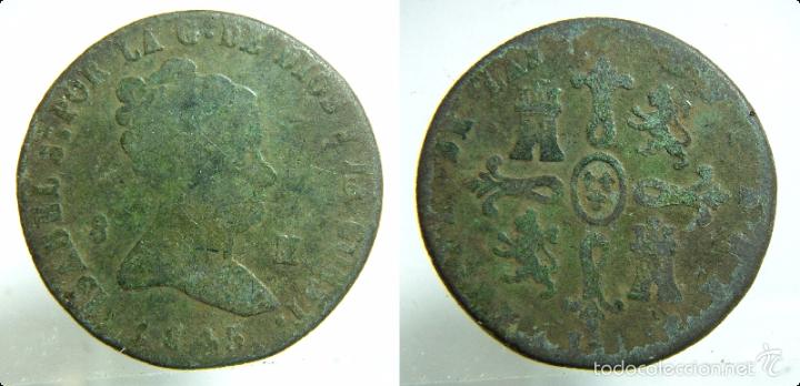 Monedas de Espa&ntilde;a: MONEDA DE ISABEL II 8 MARAVEDIS 1845 - Foto 1