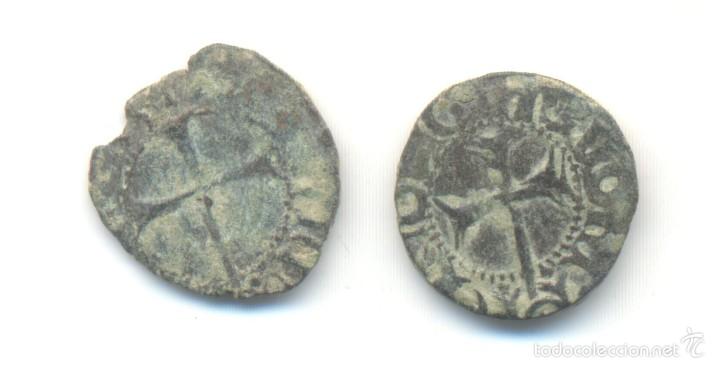 Monedas de Espa&ntilde;a: DOS DINERS DE FELIPE II (1556-1598) DE LA CECA DE MALLORCA. - Foto 2