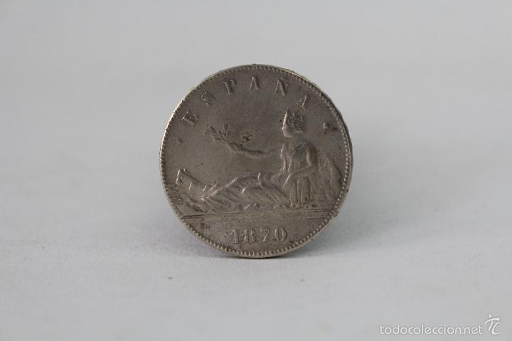 Monedas de Espa&ntilde;a: duro falso 1870 5ptas  mide 38mm.  pesa 24gr.