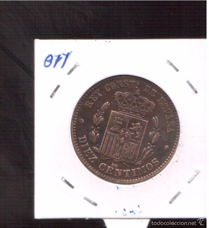 Monedas de Espa&ntilde;a: 10 CENTIMO S DE ALFONSO XII S/C - - Foto 2