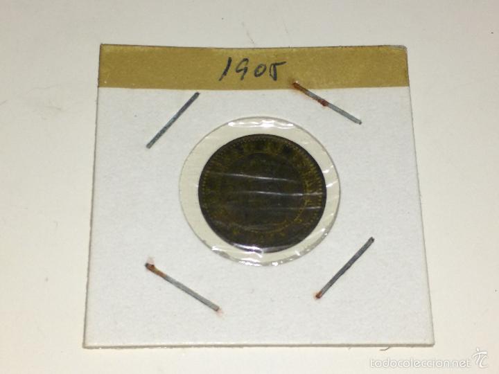 Monedas de Espa&ntilde;a: Moneda de 2 centimos. A&ntilde;o 1905. - Foto 1