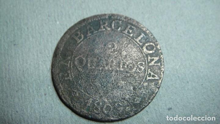 Monedas de Espa&ntilde;a: barcelona 2 quartos 1809 - Foto 1