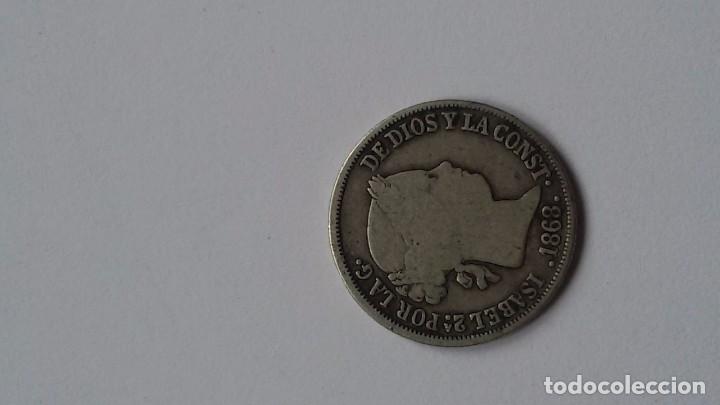 Monedas de Espa&ntilde;a: Moneda de 10 centimos 1868. Isabel 2&ordf; - Foto 2
