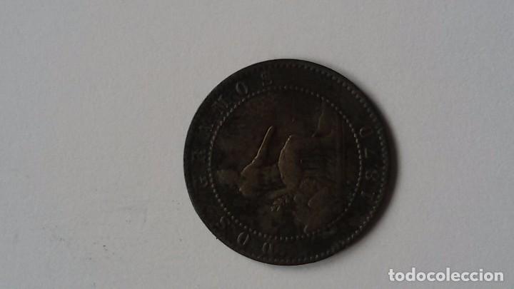 Monedas de Espa&ntilde;a: Moneda de cobre de 2 centimos 1870 - Foto 2
