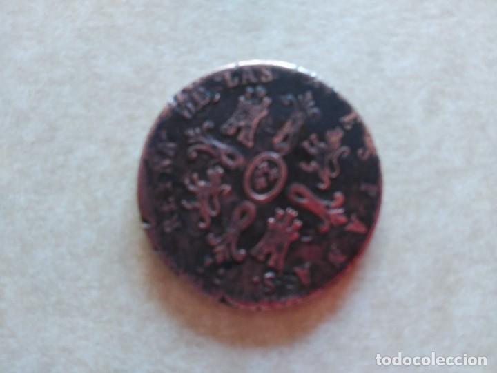 Monedas de Espa&ntilde;a: MONEDA 8 MARAVEDIS 1850. ISABEL II - Foto 2