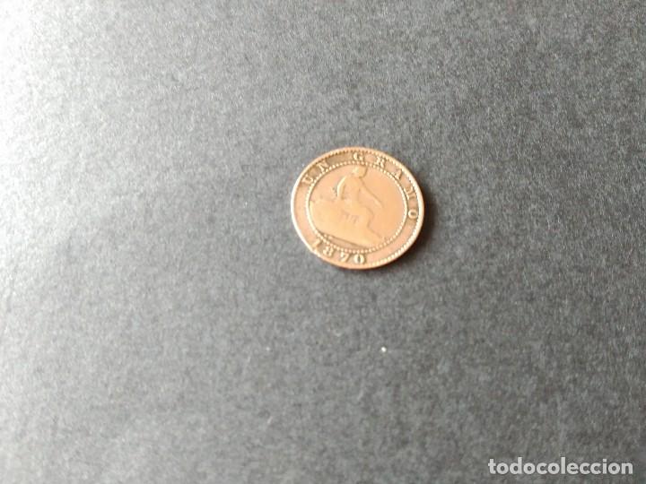 Monedas de Espa&ntilde;a: MONEDA DE 1 CENTIMO DE 1870. GOBIERNO PROVISIONAL - Foto 2
