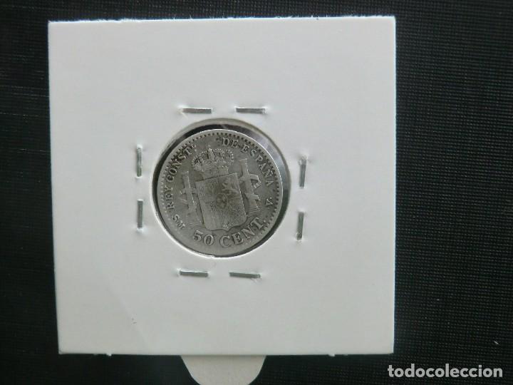 Monedas de Espa&ntilde;a: 50 CENTIMOS PLATA  -  ALFONSO XII  -  1904 - Foto 2