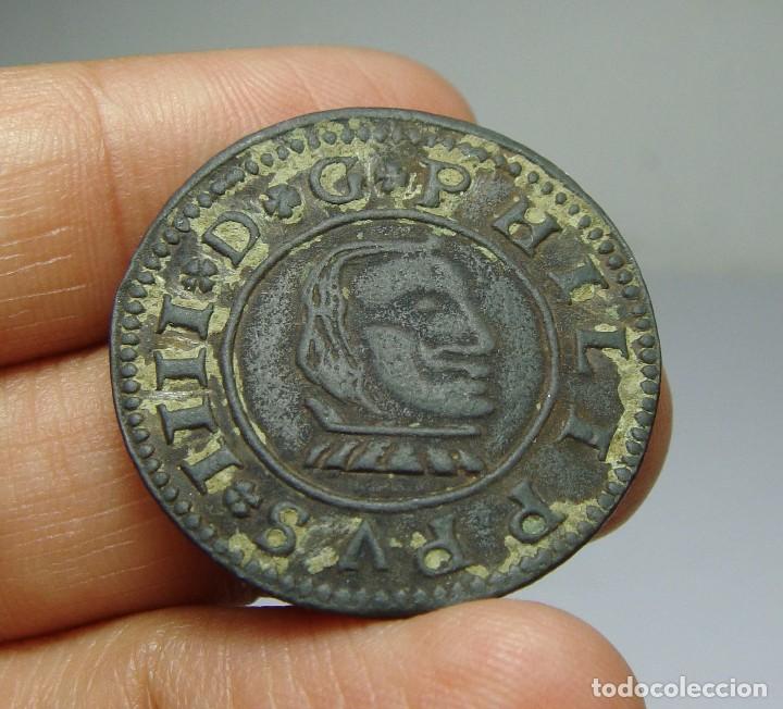 Monedas de Espa&ntilde;a: 16 Maraved&iacute;s. Felipe IV. Burgos - 1663 - Foto 1