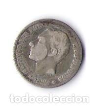 Monedas de Espa&ntilde;a: ALFONSO XII   50 CENTIMOS  1880 M.S.M. - Foto 1