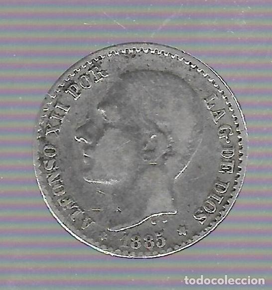 Monedas de Espa&ntilde;a: MONEDA. 50 CENTIMOS. ALFONSO XII. 1885 - Foto 1