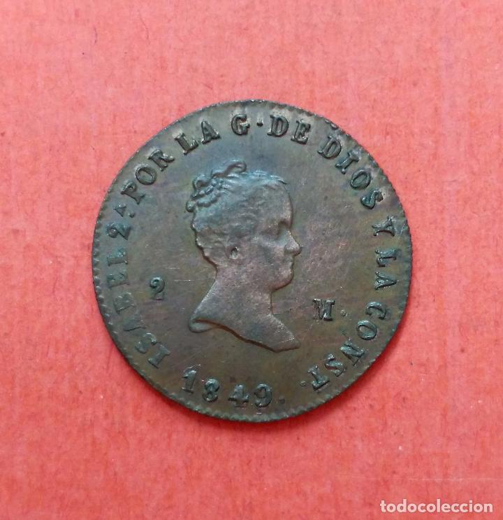 Monedas de Espa&ntilde;a: ISABEL II : 2 Maravedis 1849 Jubia - Foto 1