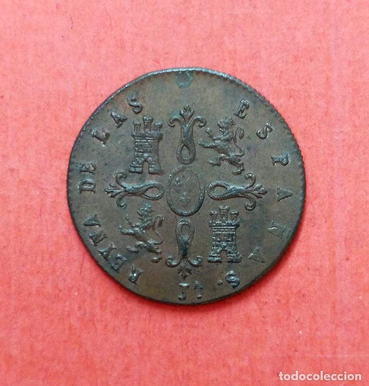 Monedas de Espa&ntilde;a: ISABEL II : 2 Maravedis 1849 Jubia - Foto 2