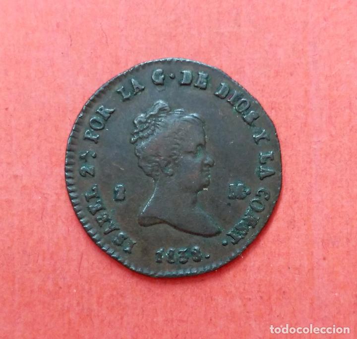 Monedas de Espa&ntilde;a: ISABEL II : 2 Maravedis 1838 Segovia - Foto 1