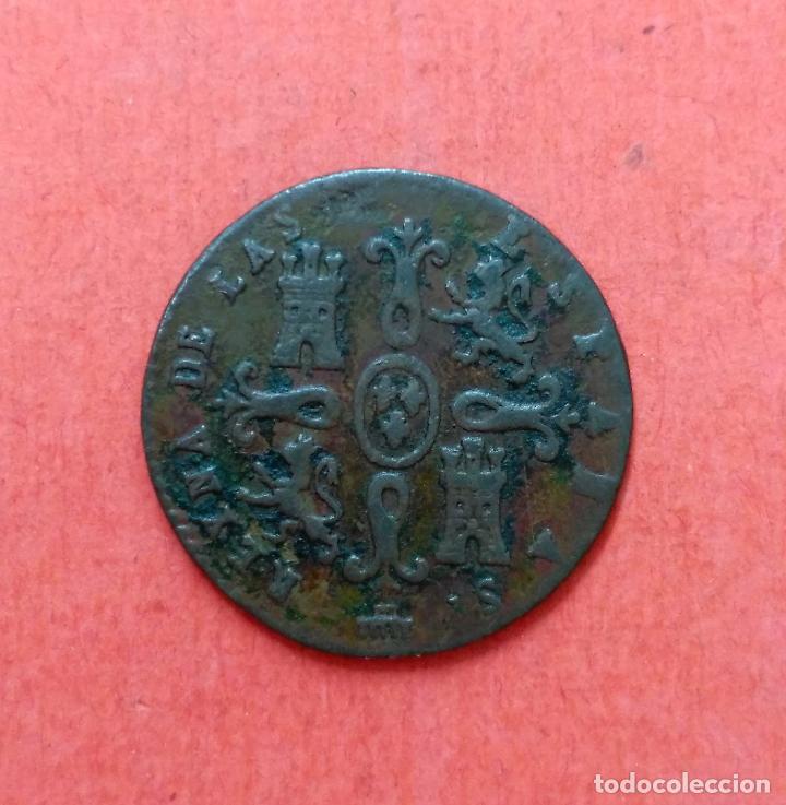 Monedas de Espa&ntilde;a: ISABEL II : 2 Maravedis 1847 Segovia - Foto 2