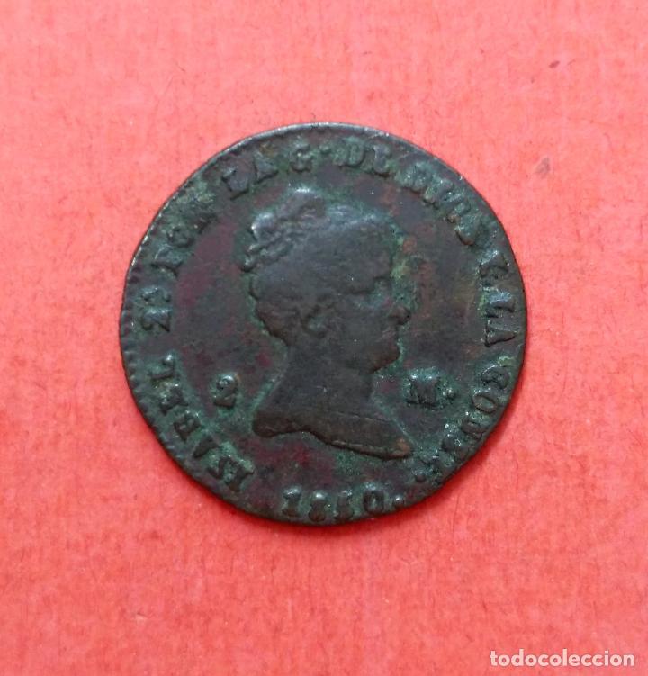 Monedas de Espa&ntilde;a: ISABEL II : 2 Maravedis 1850 Segovia - Foto 1