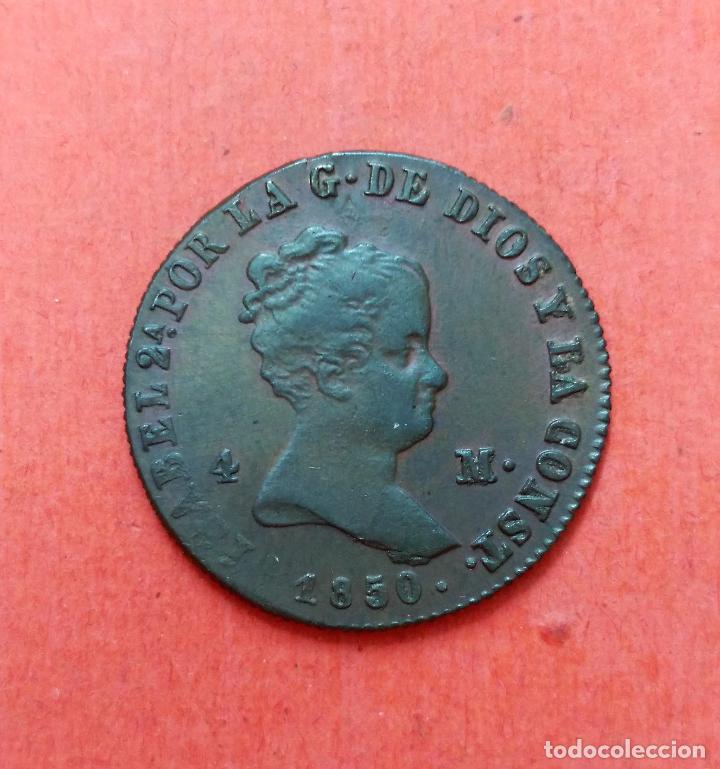 Monedas de Espa&ntilde;a: ISABEL II : 4 Maravedis 1850 Jubia - Foto 1