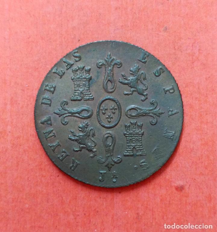 Monedas de Espa&ntilde;a: ISABEL II : 4 Maravedis 1850 Jubia - Foto 2