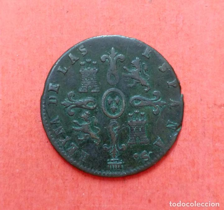 Monedas de Espa&ntilde;a: ISABEL II : 4 Maravedis 1841 Segovia - Foto 2