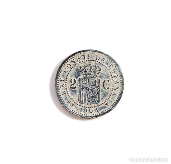 Monedas de Espa&ntilde;a: ALFONSO XIII. 2 C&Eacute;NTIMOS. A&Ntilde;O 1904 - Foto 2