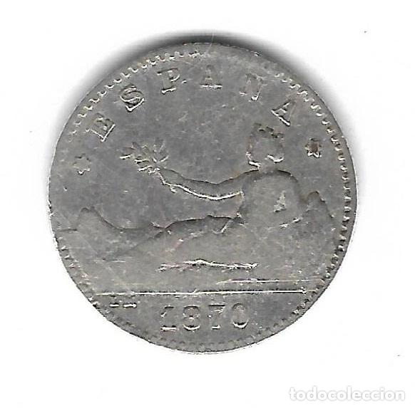 Monedas de Espa&ntilde;a: MONEDA. 50 CENTIMOS. GOBIERNO PROVISIONAL. 1870. - Foto 1