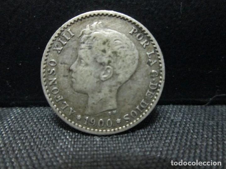 Monedas de Espa&ntilde;a: 50 centimos 1900 alfonso XIII plata - Foto 1