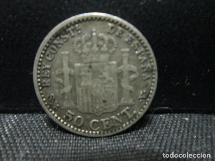 Monedas de Espa&ntilde;a: 50 centimos 1900 alfonso XIII plata - Foto 2