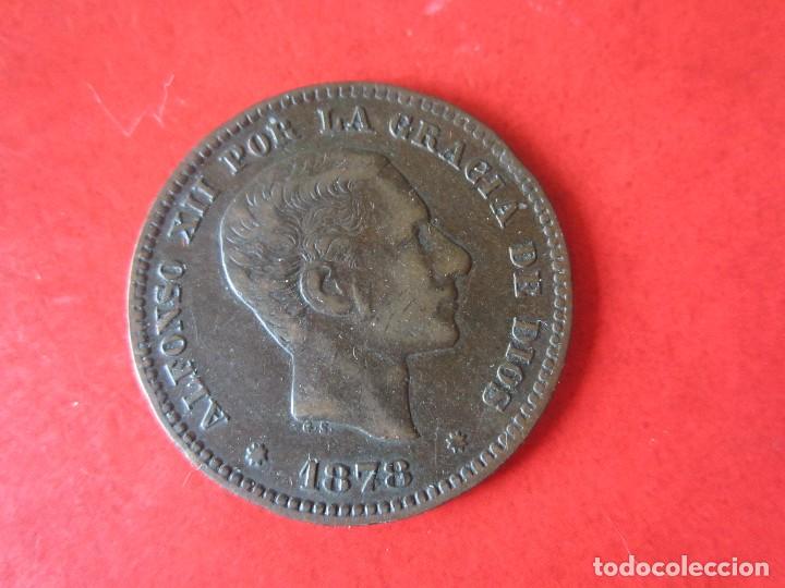 Monedas de Espa&ntilde;a: 5 centimos de Alfonso XIII 1878. #Mn - Foto 1