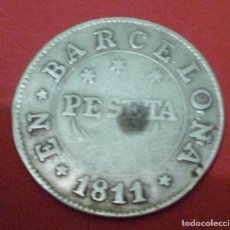 Monedas de España: PESETA BARCELONA 1811 GUERRA INDEPENDENCIA. Lote 72152659
