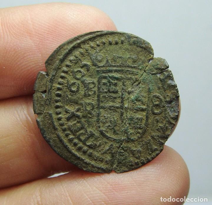 Monedas de Espa&ntilde;a: 8 Maraved&iacute;s. Felipe IV. Burgos - 1663 - Foto 2