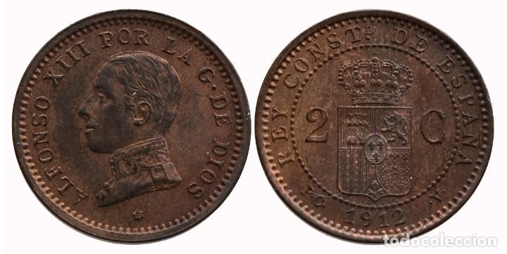 Monedas de Espa&ntilde;a: 2 CENTIMOS 1912*12 PCV S/C- - Foto 1