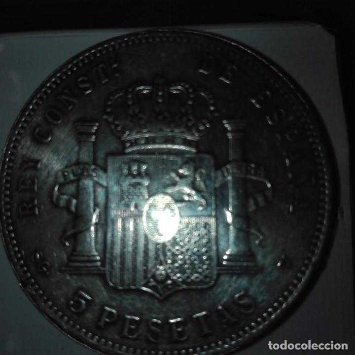 Monedas de Espa&ntilde;a: 5 PTAS. ALFONSO XIII 1892 - Foto 2