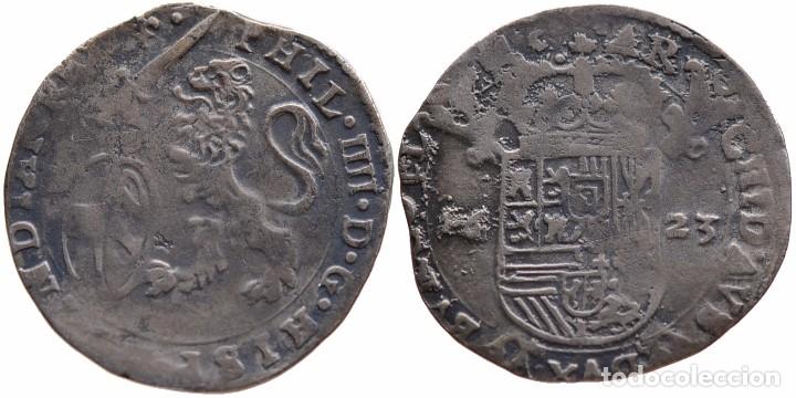Monedas de Espa&ntilde;a: FELIPE IV ESCALIN 1623 BRUJAS - Foto 1