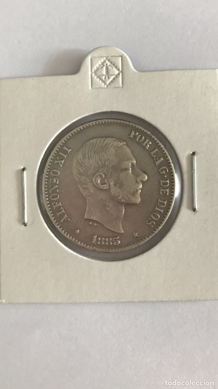 Monedas de Espa&ntilde;a: 50 centavos 1885. Manila - Foto 1