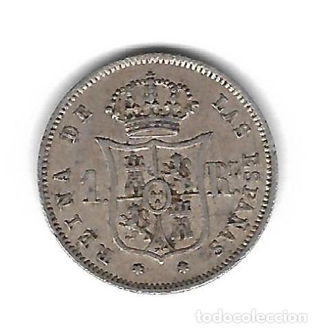 Monedas de Espa&ntilde;a: MONEDA. ISABEL II. 1 REAL. 1862. MADRID - Foto 2