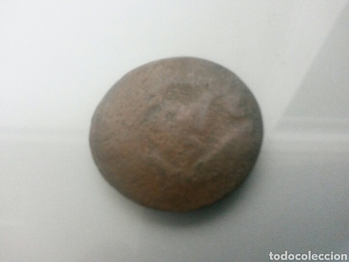 Monedas de Espa&ntilde;a: ANTIGUA MONEDA RESELLO U.M.E. 4 Ctos - Foto 2