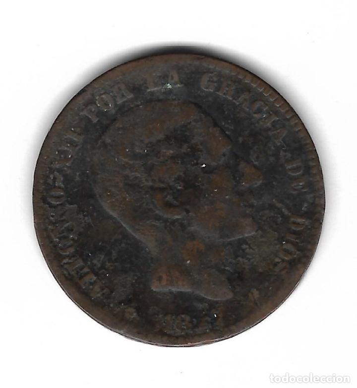 Monedas de Espa&ntilde;a: MONEDA. ALFONSO XII. 10 CENTIMOS. 1877 - Foto 1