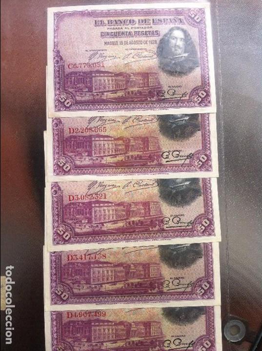 Coins of Spain: Billetes de 50 pesetas de 1928, Velazquez, Sin circular EBC+