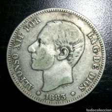 Monedas de España: MONEDA DE 2 PESETAS DE PLATA ALFONSO XII 1883 *18-83