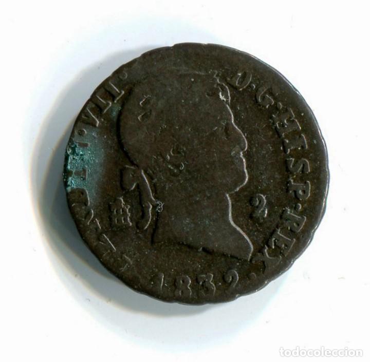 Monedas de Espa&ntilde;a: Fernando VII. 2 maravedis 1832 Segovia - Foto 1
