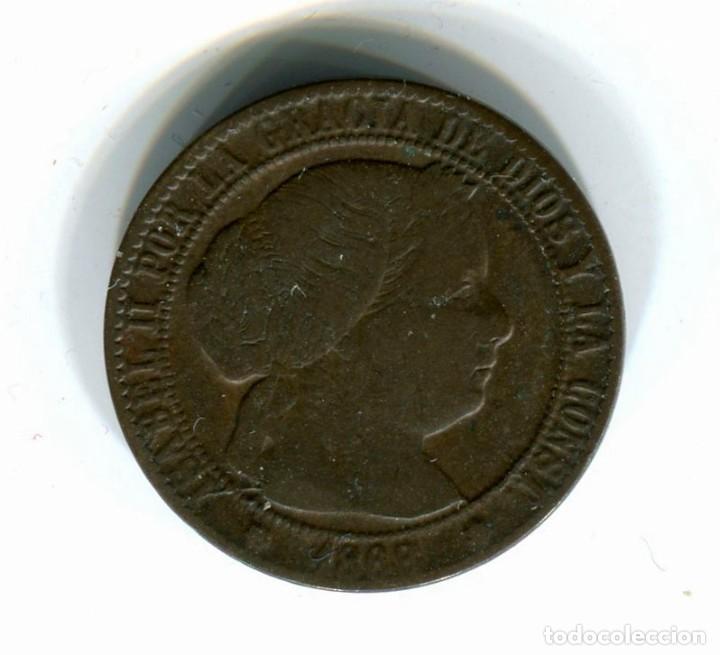 Monedas de Espa&ntilde;a: Isabel II. 1 c&eacute;ntimo de escudo 1868. Barcelona - Foto 1