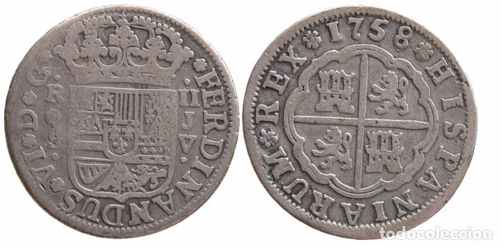 Monedas de Espa&ntilde;a: 2 REALES 1758-JV SEVILLA - Foto 1