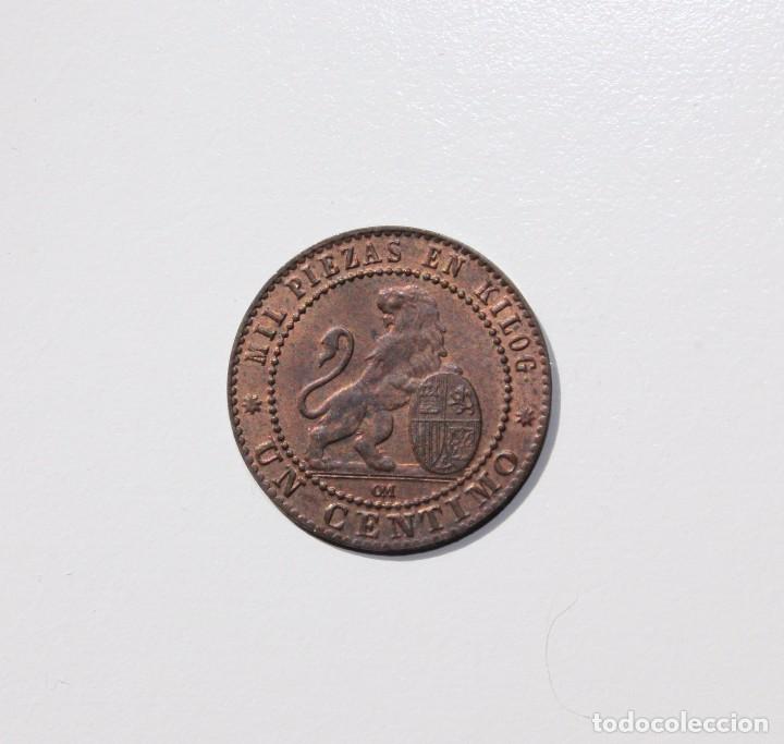 Monedas de Espa&ntilde;a: 1870. GOBIERNO PROVISIONAL. 1 C&Eacute;NTIMO. SIN CIRCULAR - Foto 2