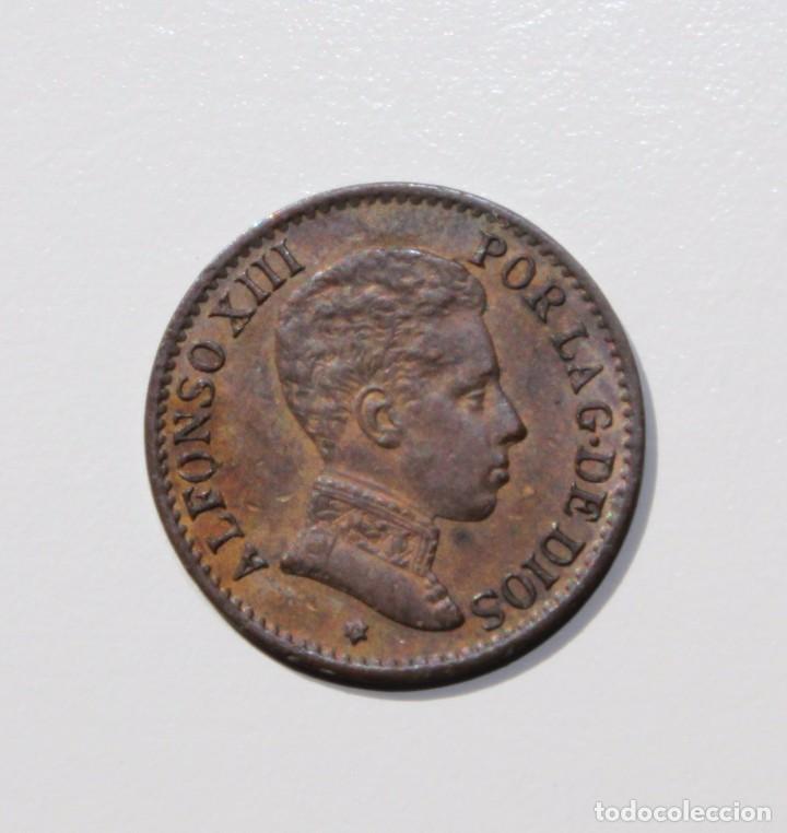 Monedas de Espa&ntilde;a: 1906. ALFONSO XIII. 1 C&Eacute;NTIMO. SIN CIRCULAR - Foto 1