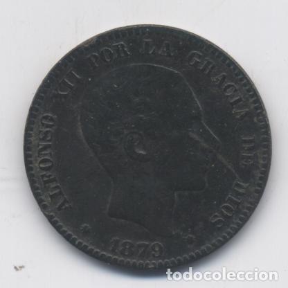 Monedas de Espa&ntilde;a: ALFONSO XII-10 CENTIMOS-1879 - Foto 1