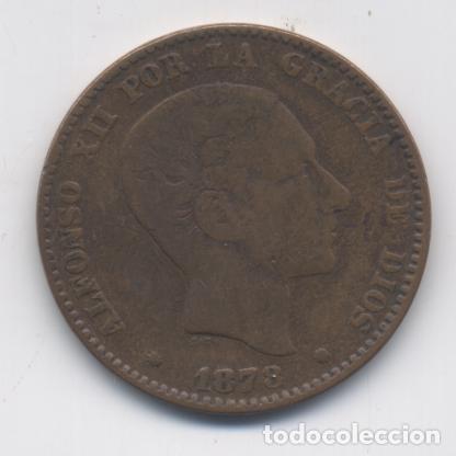 Monedas de Espa&ntilde;a: ALFONSO XII-10 CENTIMOS-1878 - Foto 1