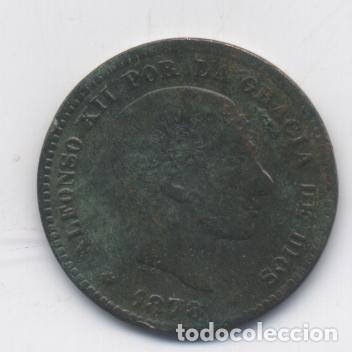 Monedas de Espa&ntilde;a: ALFONSO XII-5 CENTIMOS-1878 - Foto 1