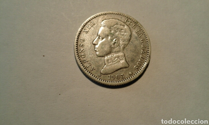 Monedas de Espa&ntilde;a: Moneda 1 peseta de 1903 - Foto 1