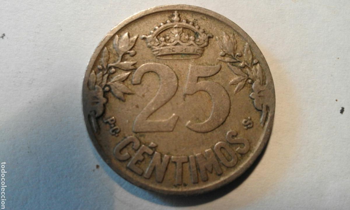 Monedas de Espa&ntilde;a: Moneda de 25 c&eacute;ntimos 1925 - Foto 1
