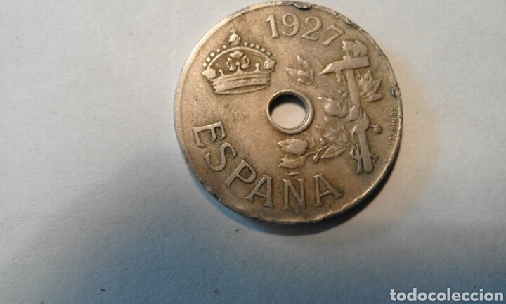 Monedas de Espa&ntilde;a: Moneda 25 c&eacute;ntimos 1927 - Foto 1